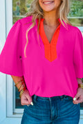 Rose Red Colorblock