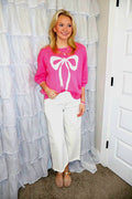 Ribbon Print Sweater