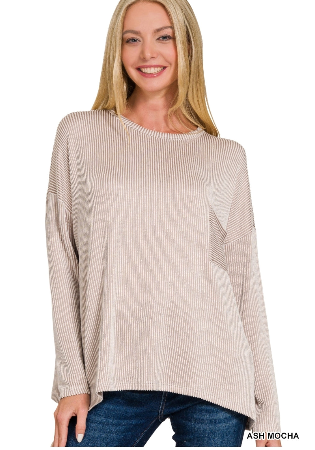 Striped Ribbed Long Sleeve