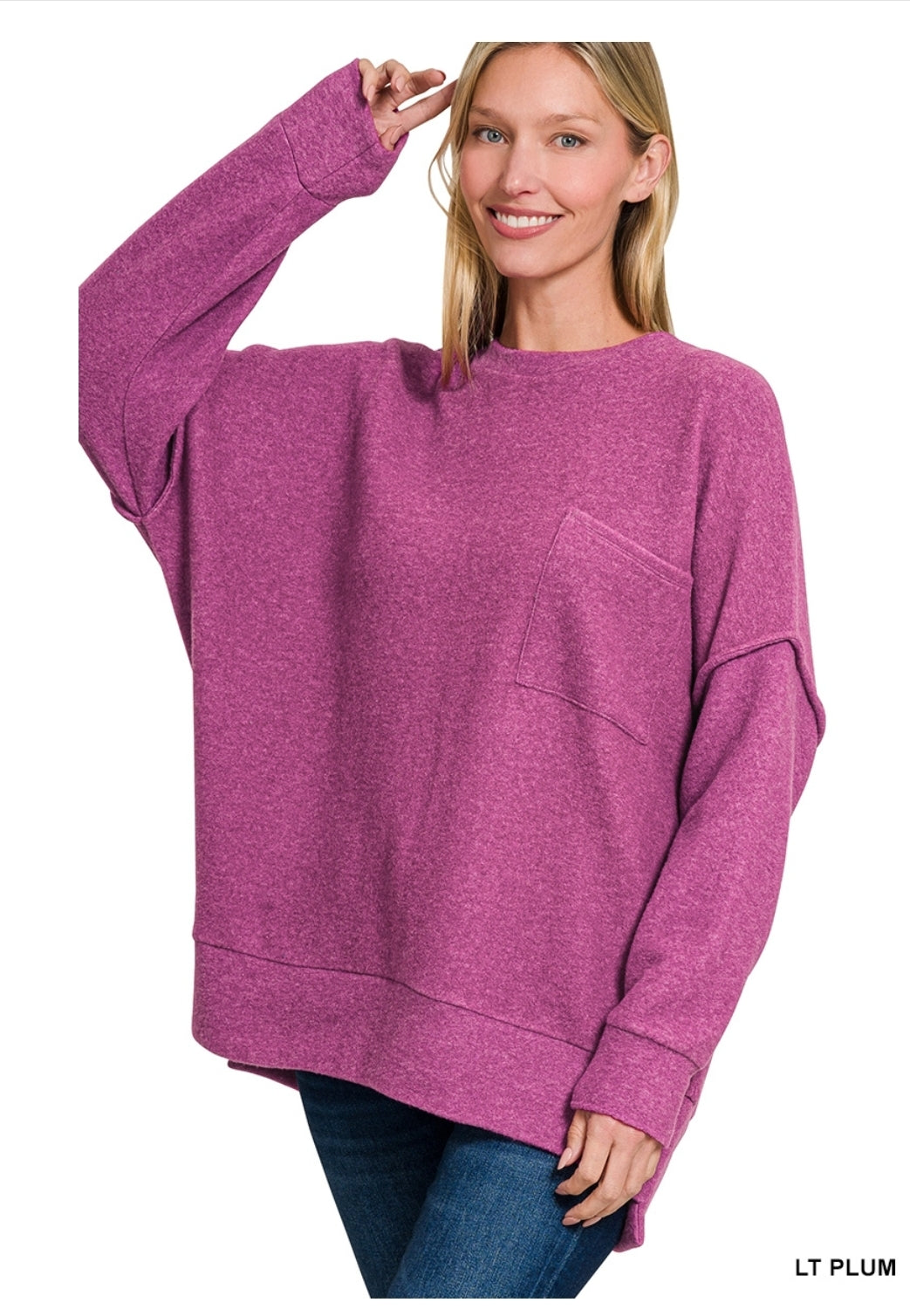Brushed Melange Sweater