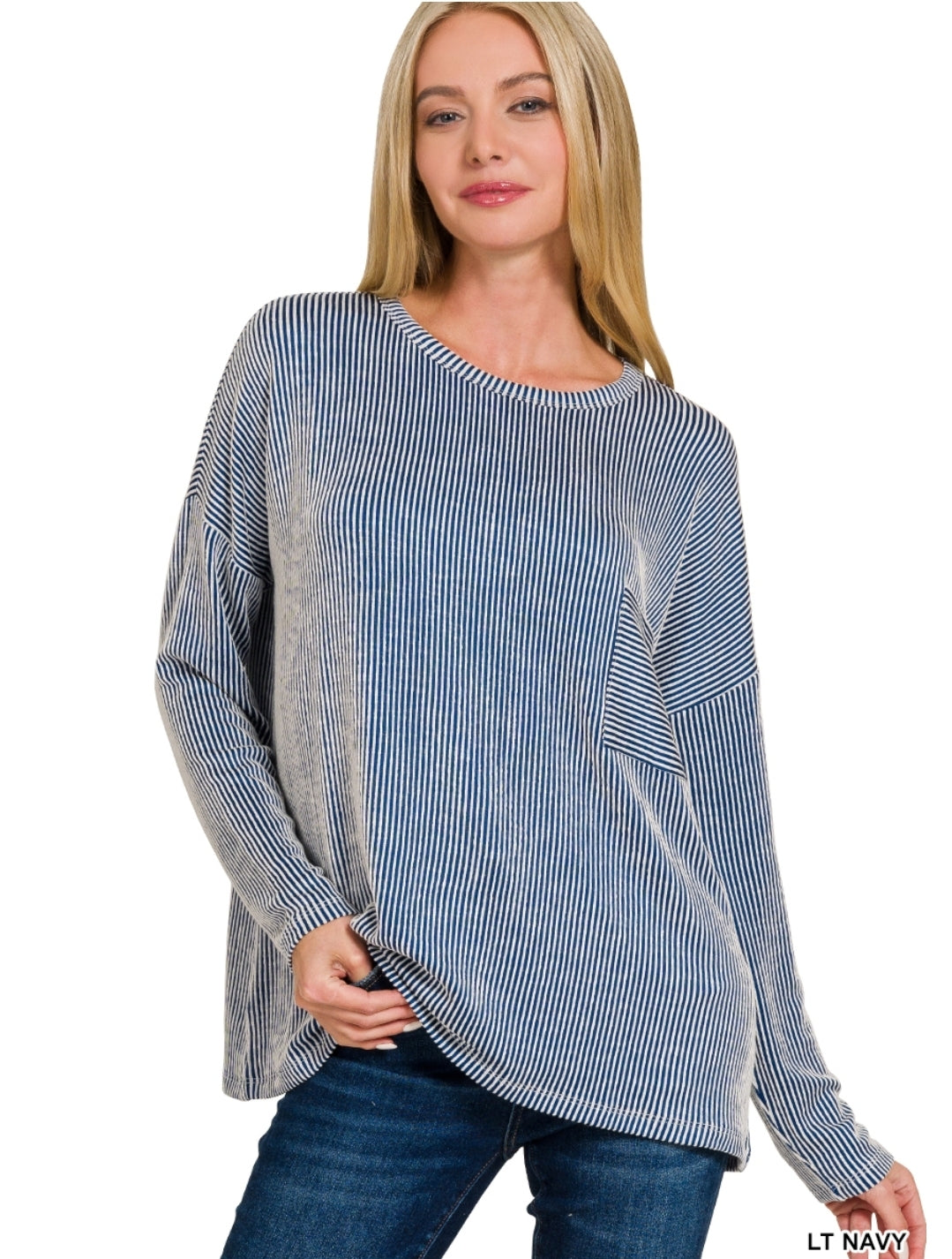 Striped Ribbed Long Sleeve