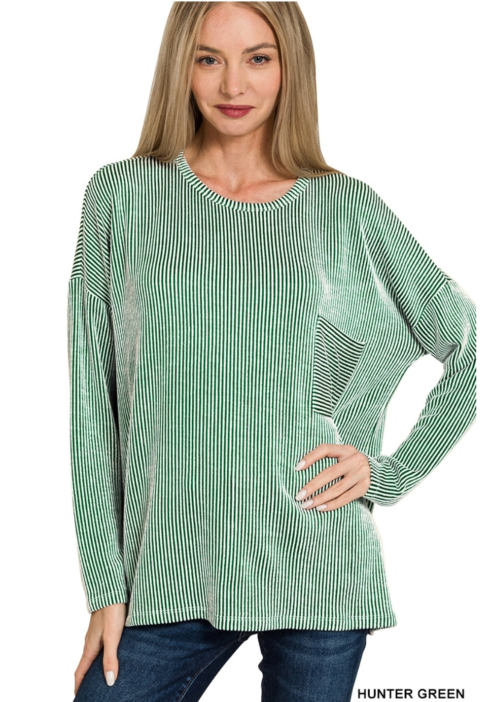 Striped Ribbed Long Sleeve