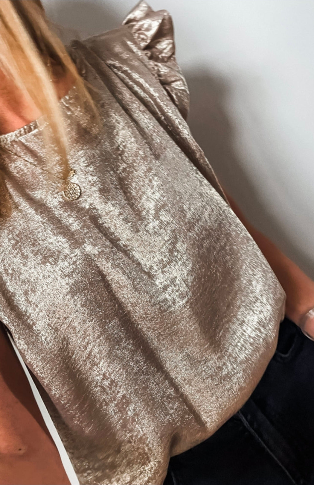 Metallic Ruffle