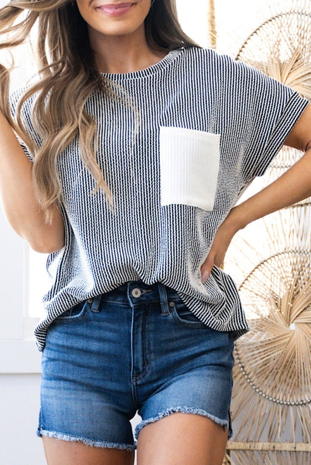 Corded Pocket Tee