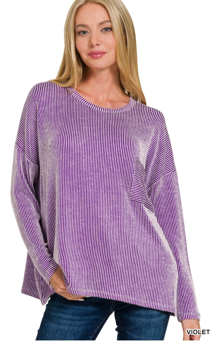 Striped Ribbed Long Sleeve