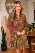 Brown & Floral