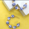 Porcelain Hoop Earrings